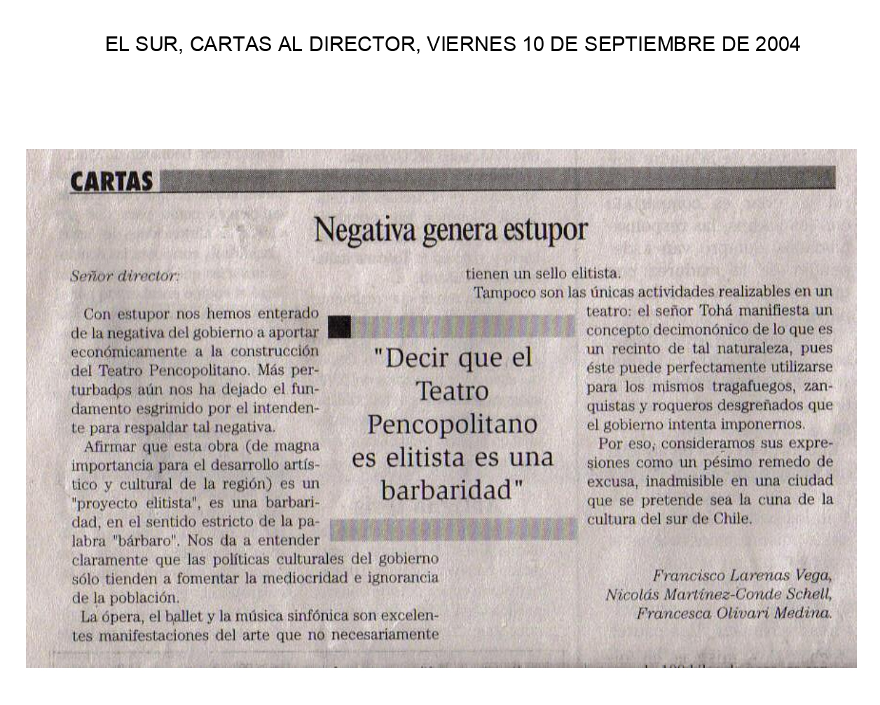Portada El Sur Portada El Sur